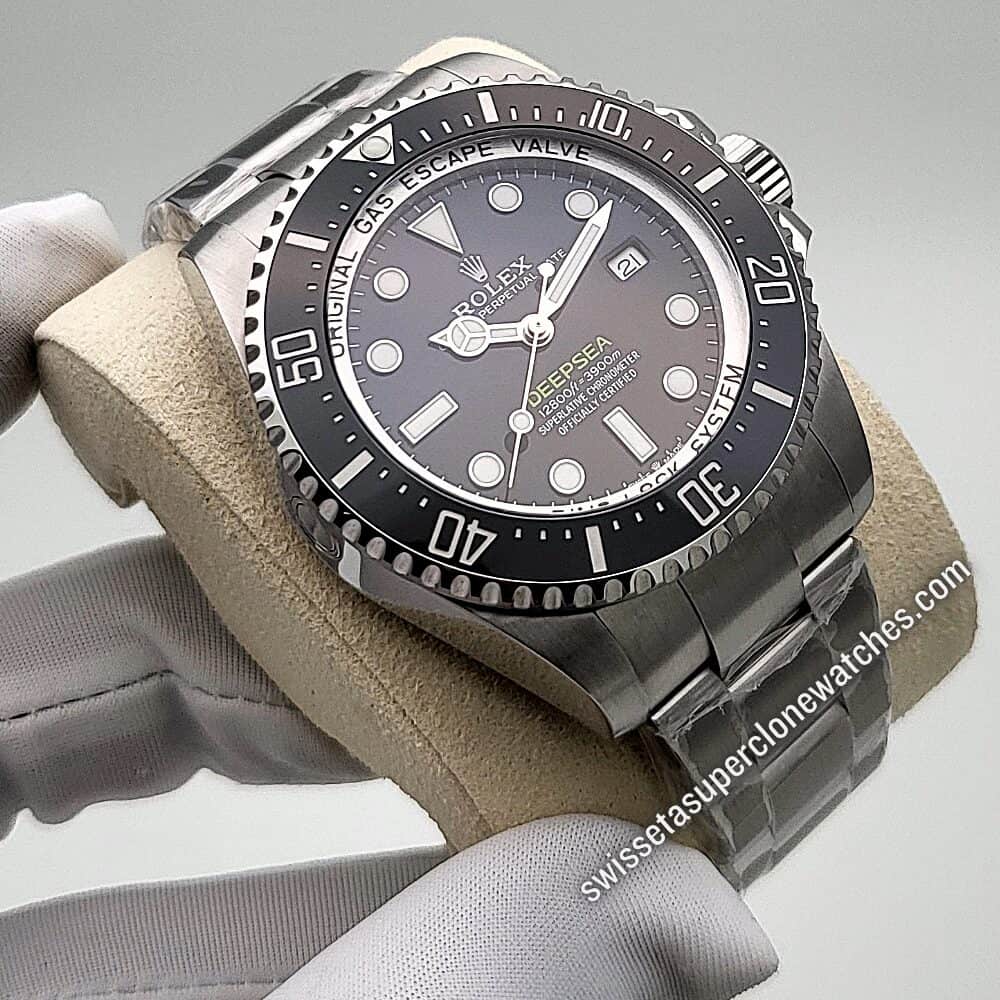 Rolex Deepsea D-Blue 44mm Oystersteel Bracelet Swiss ETA 3235 Automatic Movement Replica Top Quality Exact 11 Super Clone Watch (2)