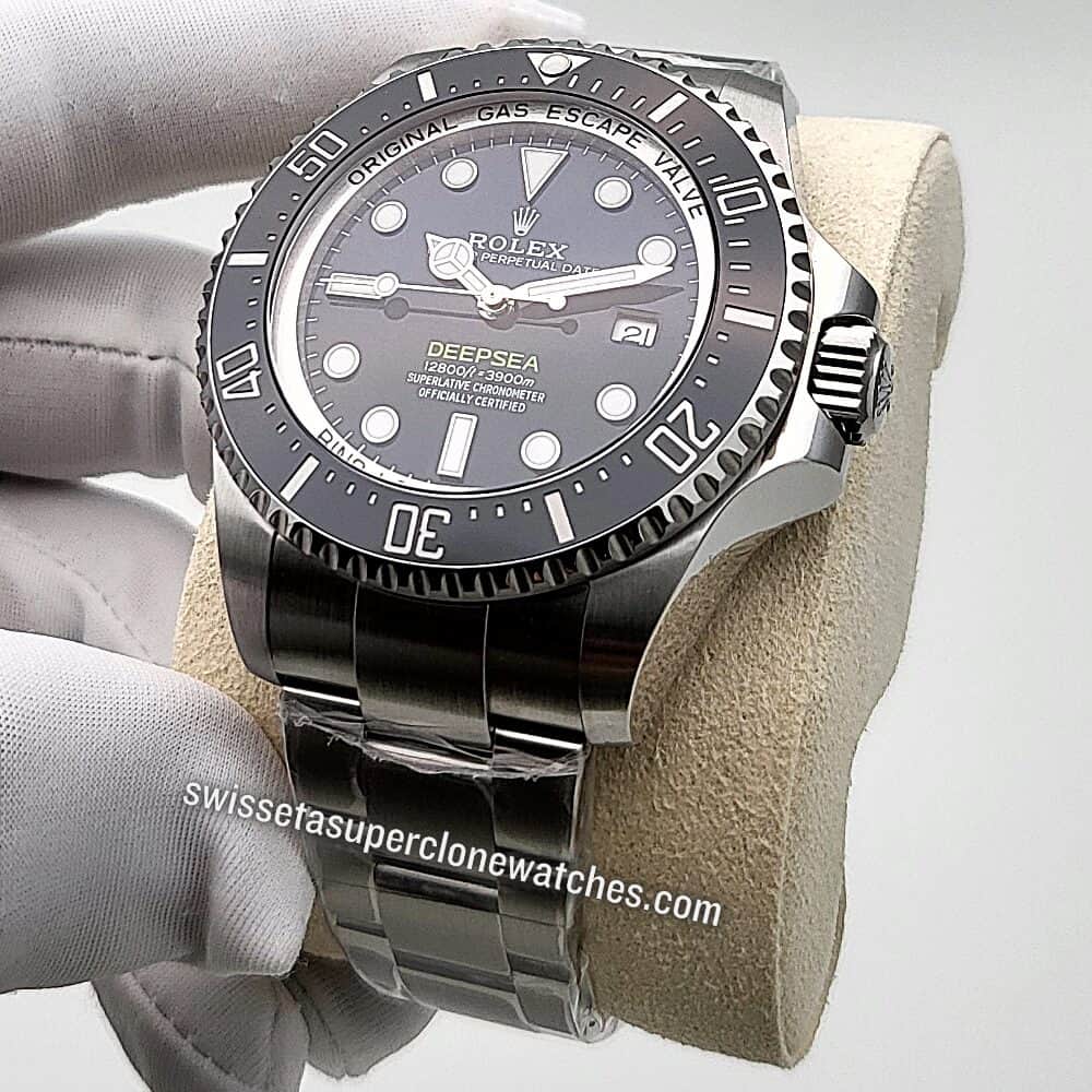 Rolex Deepsea D-Blue 44mm Oystersteel Bracelet Swiss ETA 3235 Automatic Movement Replica Top Quality Exact 11 Super Clone Watch (3)
