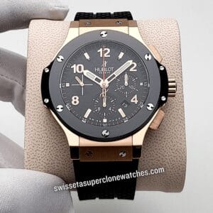 Hublot Big Bang 44mm Original Gold Ceramic Swiss ETA HUB4100 Automatic Movement Replica Top Quality Exact 1:1 Super Clone Watch