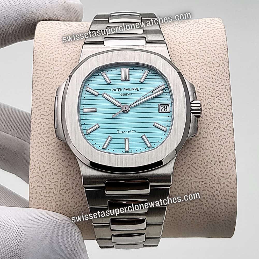 Patek Philippe Nautilus 40mm Tiffany & Co 57111A-018 Swiss ETA 26-330 S C Automatic Movement Replica Top Quality Exact 11 Super Clone Watch (1)