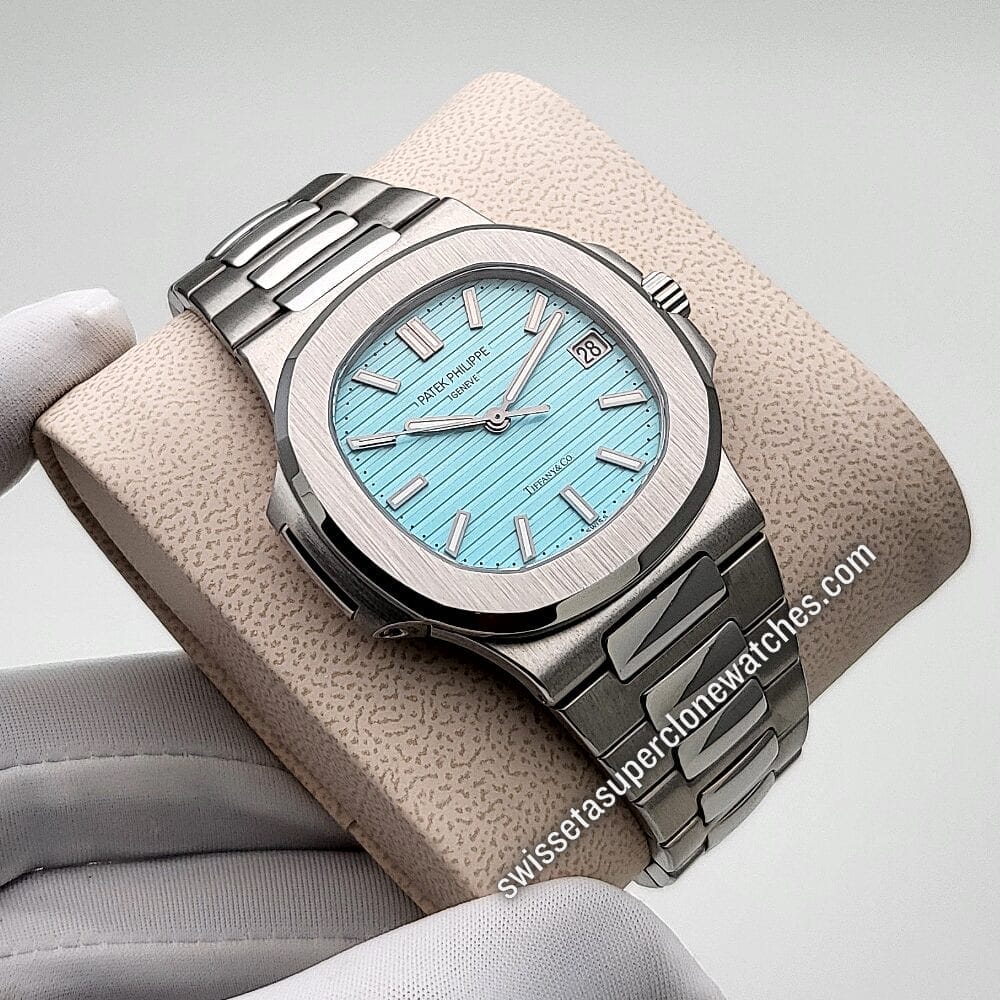 Patek Philippe Nautilus 40mm Tiffany & Co 57111A-018 Swiss ETA 26-330 S C Automatic Movement Replica Top Quality Exact 11 Super Clone Watch (5)