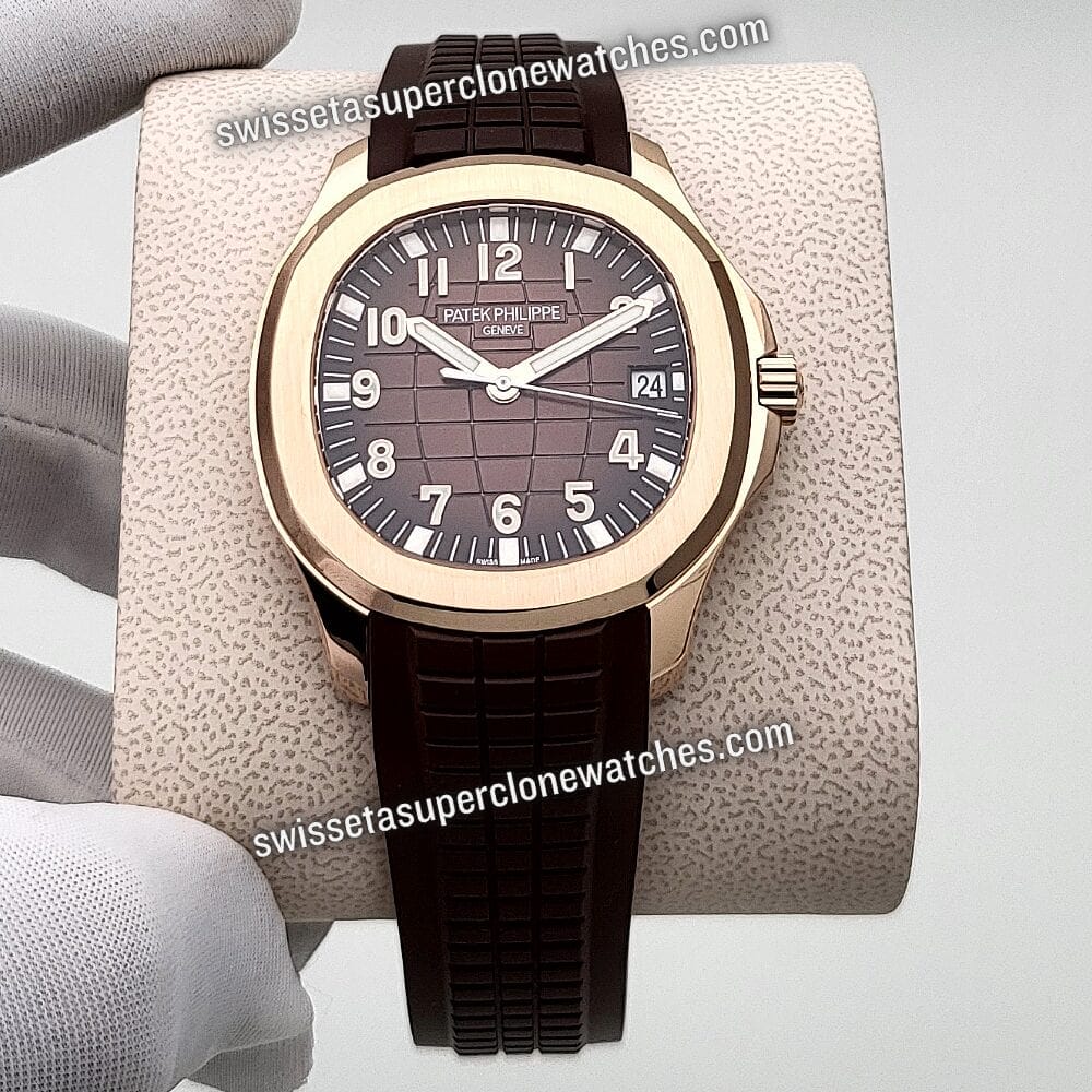Patek Philippe Aquanaut Rose Gold 5167R-001 Brown Dial 40.8mm Swiss ETA 26-330 S C430 Automatic Movement Replica Top Quality Exact 11 (1)