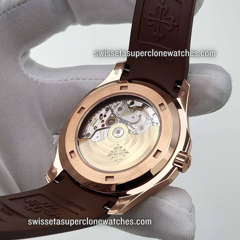 Patek Philippe Aquanaut Rose Gold 5167R-001 Brown Dial 40.8mm Swiss ETA 26-330 S C430 Automatic Movement Replica Top Quality Exact (5)